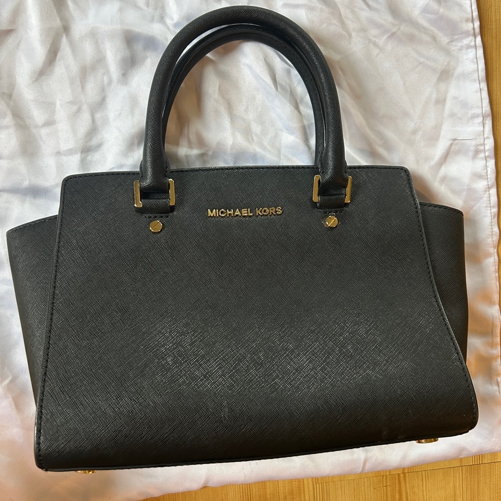Michael Kors Black Satchel Bag